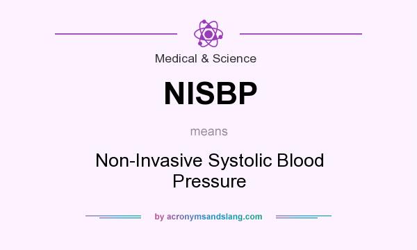 What does NISBP mean? It stands for Non-Invasive Systolic Blood Pressure