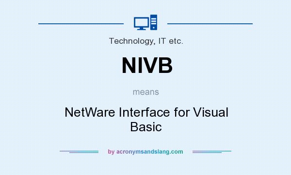What does NIVB mean? It stands for NetWare Interface for Visual Basic