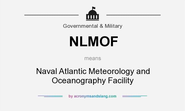 What does NLMOF mean? It stands for Naval Atlantic Meteorology and Oceanography Facility