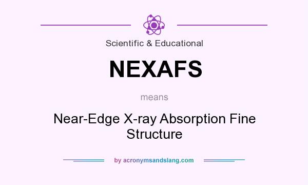 What does NEXAFS mean? It stands for Near-Edge X-ray Absorption Fine Structure