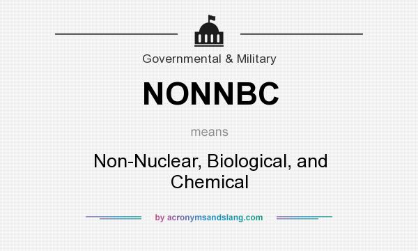 What does NONNBC mean? It stands for Non-Nuclear, Biological, and Chemical