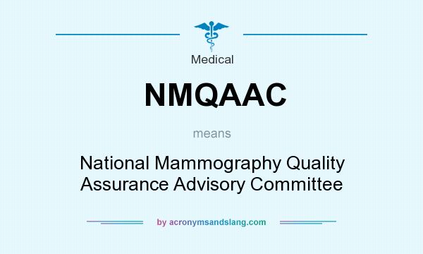 What does NMQAAC mean? It stands for National Mammography Quality Assurance Advisory Committee