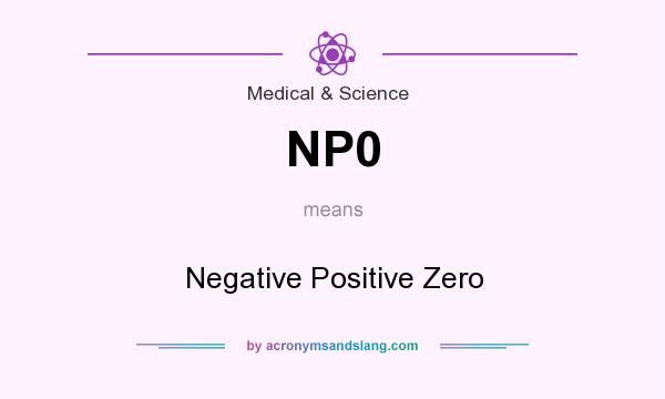 What does NP0 mean? It stands for Negative Positive Zero