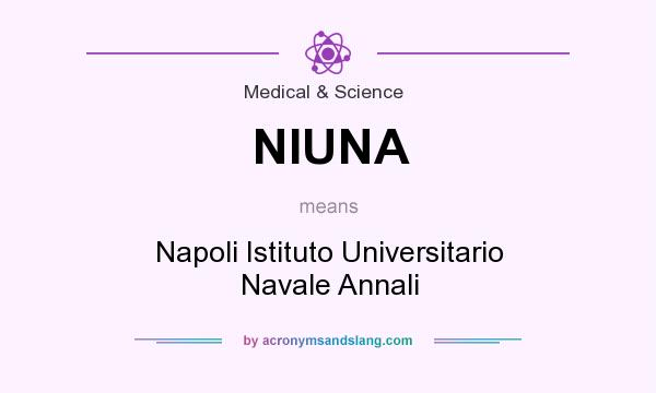 What does NIUNA mean? It stands for Napoli Istituto Universitario Navale Annali