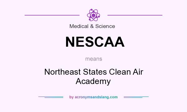 What does NESCAA mean? It stands for Northeast States Clean Air Academy