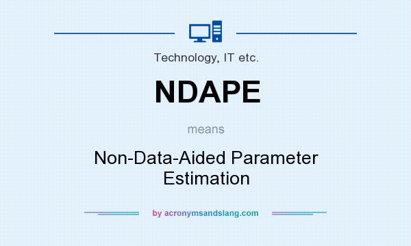 What does NDAPE mean? It stands for Non-Data-Aided Parameter Estimation