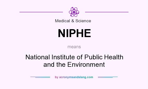 What does NIPHE mean? It stands for National Institute of Public Health and the Environment