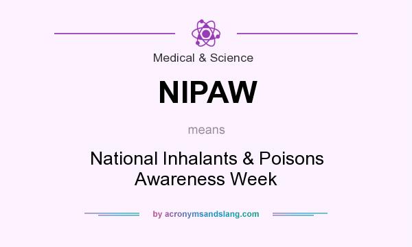 What does NIPAW mean? It stands for National Inhalants & Poisons Awareness Week