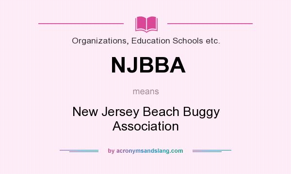 What does NJBBA mean? It stands for New Jersey Beach Buggy Association