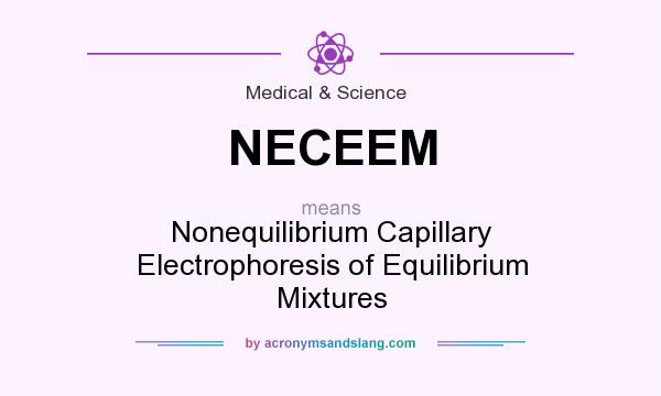 What does NECEEM mean? It stands for Nonequilibrium Capillary Electrophoresis of Equilibrium Mixtures