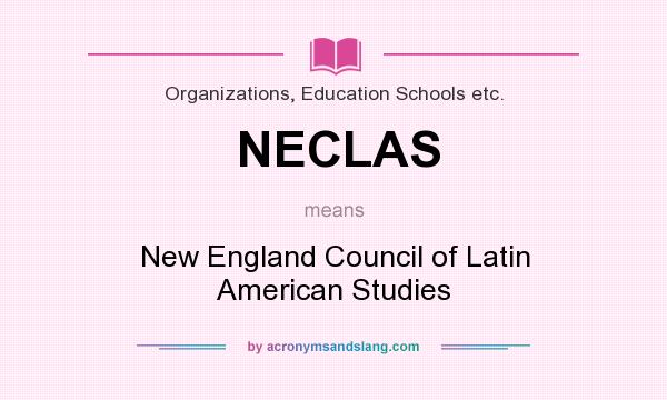 What does NECLAS mean? It stands for New England Council of Latin American Studies