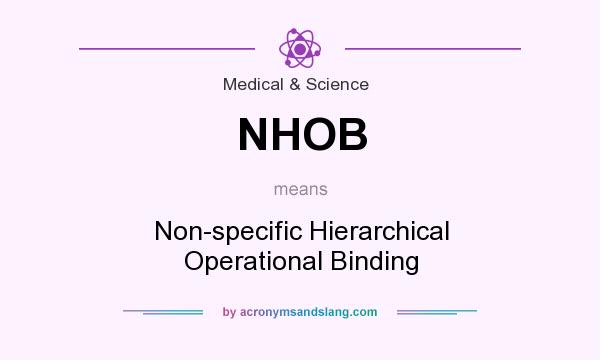 What does NHOB mean? It stands for Non-specific Hierarchical Operational Binding