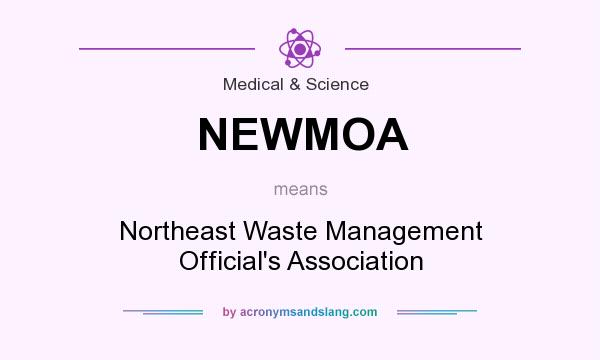 What does NEWMOA mean? It stands for Northeast Waste Management Official`s Association