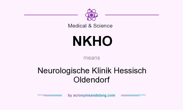 What does NKHO mean? It stands for Neurologische Klinik Hessisch Oldendorf