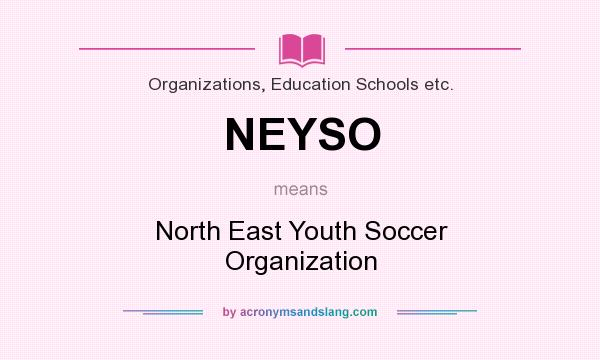 What does NEYSO mean? It stands for North East Youth Soccer Organization