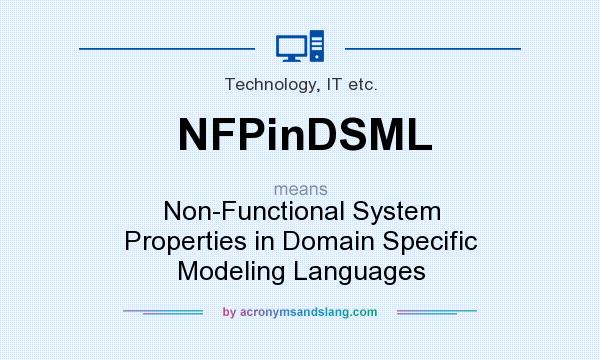What does NFPinDSML mean? It stands for Non-Functional System Properties in Domain Specific Modeling Languages