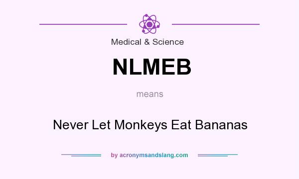 What does NLMEB mean? It stands for Never Let Monkeys Eat Bananas