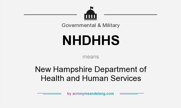 What does NHDHHS mean? It stands for New Hampshire Department of Health and Human Services