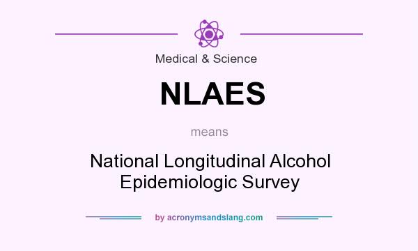What does NLAES mean? It stands for National Longitudinal Alcohol Epidemiologic Survey
