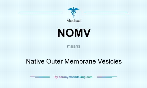 What does NOMV mean? It stands for Native Outer Membrane Vesicles