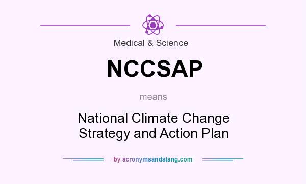 What does NCCSAP mean? It stands for National Climate Change Strategy and Action Plan