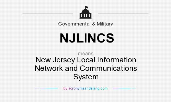 What does NJLINCS mean? It stands for New Jersey Local Information Network and Communications System