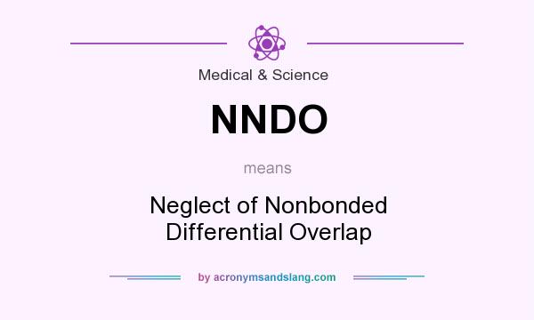 What does NNDO mean? It stands for Neglect of Nonbonded Differential Overlap