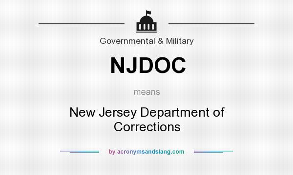 What does NJDOC mean? It stands for New Jersey Department of Corrections