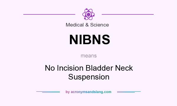 What does NIBNS mean? It stands for No Incision Bladder Neck Suspension