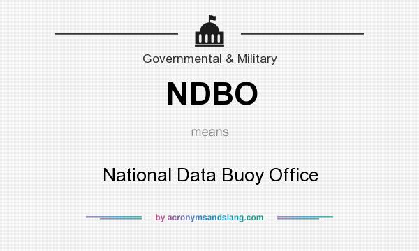 What does NDBO mean? It stands for National Data Buoy Office