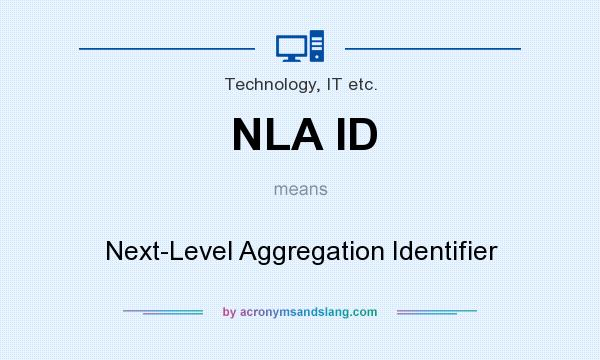 What does NLA ID mean? It stands for Next-Level Aggregation Identifier