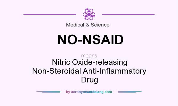 What does NO-NSAID mean? It stands for Nitric Oxide-releasing Non-Steroidal Anti-Inflammatory Drug