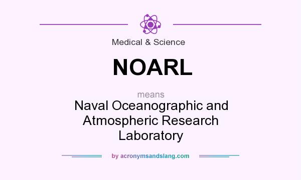 What does NOARL mean? It stands for Naval Oceanographic and Atmospheric Research Laboratory