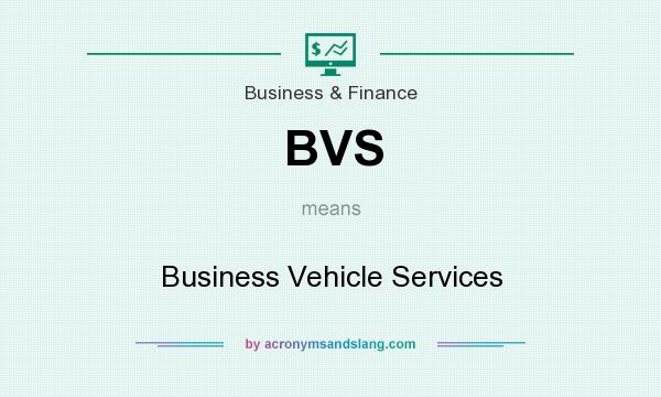 What does BVS mean? It stands for Business Vehicle Services