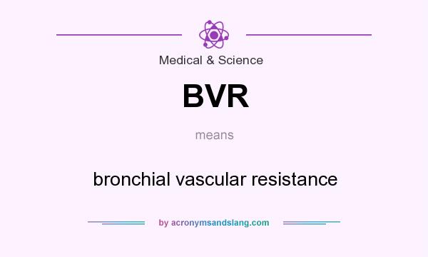 What does BVR mean? It stands for bronchial vascular resistance