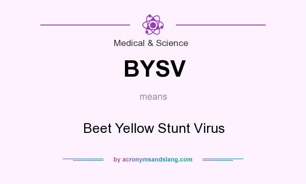 What does BYSV mean? It stands for Beet Yellow Stunt Virus
