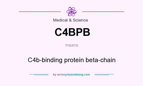 What does C4BPB mean? It stands for C4b-binding protein beta-chain