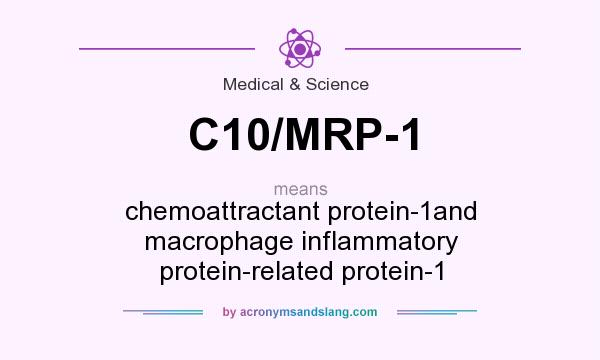 What does C10/MRP-1 mean? It stands for chemoattractant protein-1and macrophage inflammatory protein-related protein-1