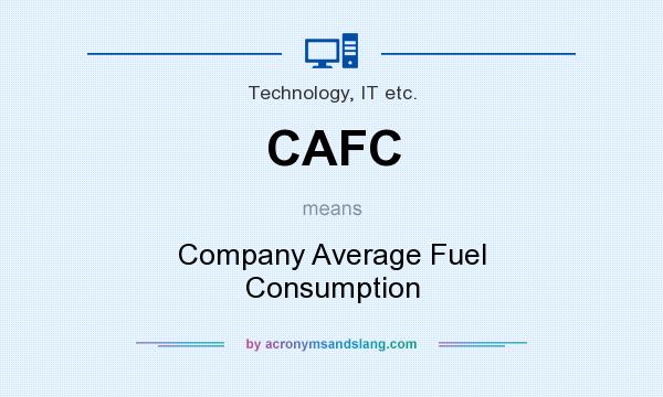 What does CAFC mean? It stands for Company Average Fuel Consumption