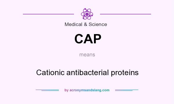 What does CAP mean? It stands for Cationic antibacterial proteins