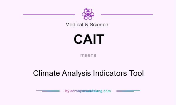 What does CAIT mean? It stands for Climate Analysis Indicators Tool