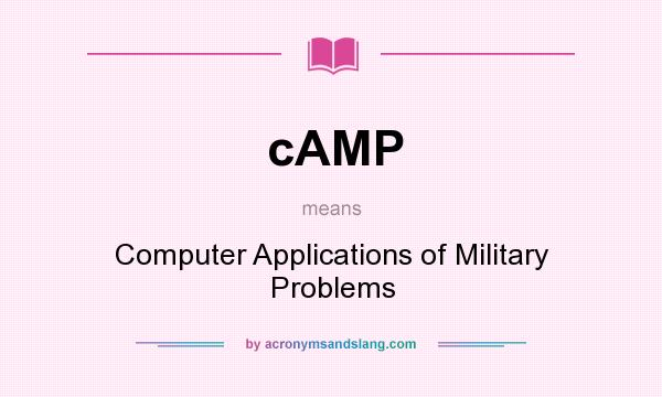 What does cAMP mean? It stands for Computer Applications of Military Problems