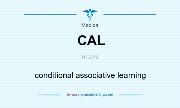 What does CAL mean? It stands for conditional associative learning