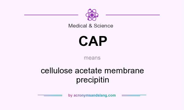 What does CAP mean? It stands for cellulose acetate membrane precipitin