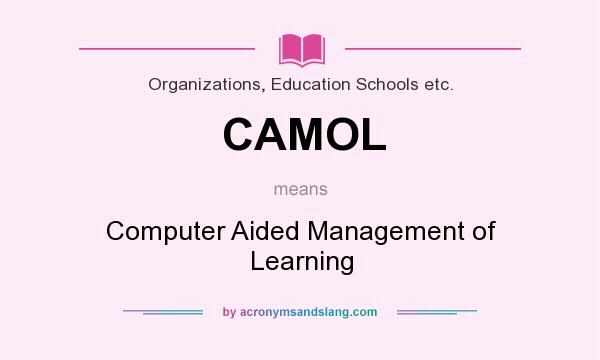 What does CAMOL mean? It stands for Computer Aided Management of Learning
