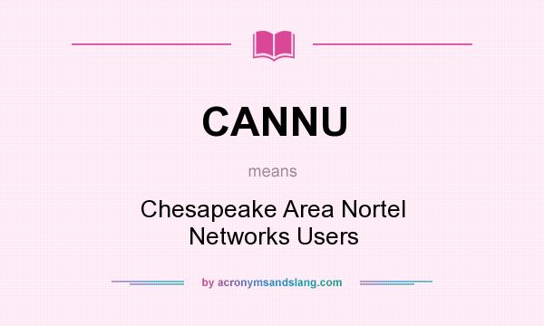 What does CANNU mean? It stands for Chesapeake Area Nortel Networks Users