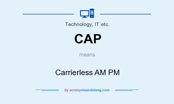 What does CAP mean? It stands for Carrierless AM PM