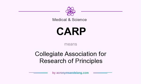 What does CARP mean? It stands for Collegiate Association for Research of Principles