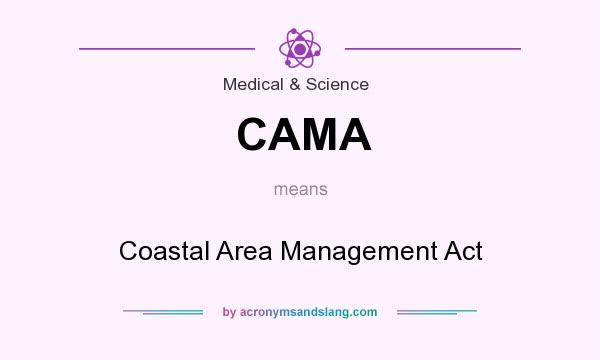 What does CAMA mean? It stands for Coastal Area Management Act