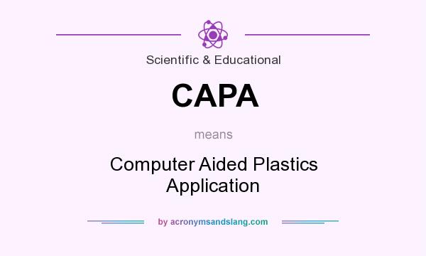 What does CAPA mean? It stands for Computer Aided Plastics Application